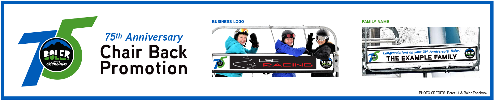 Add your name to a chairback as part of Boler Mountain